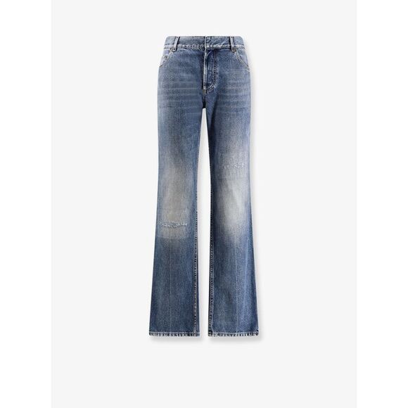 Dior Women Regular Fit Stone-Washed Denim Jeans